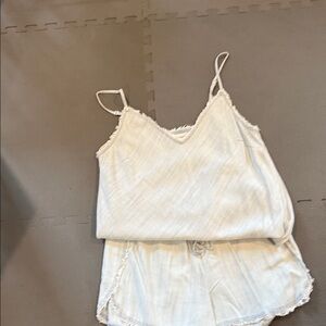 Bella Dahl Frayed Edge Light Blue Top